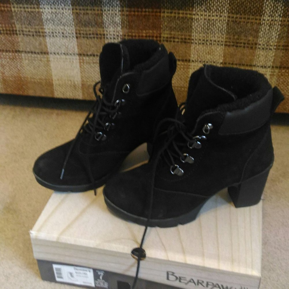 Bearpaw Womens Marlowe Ankle Waterproof Boots 7